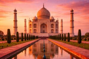 Taj Mahal Sunset View