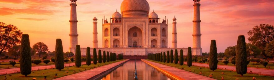 Taj Mahal Sunset View